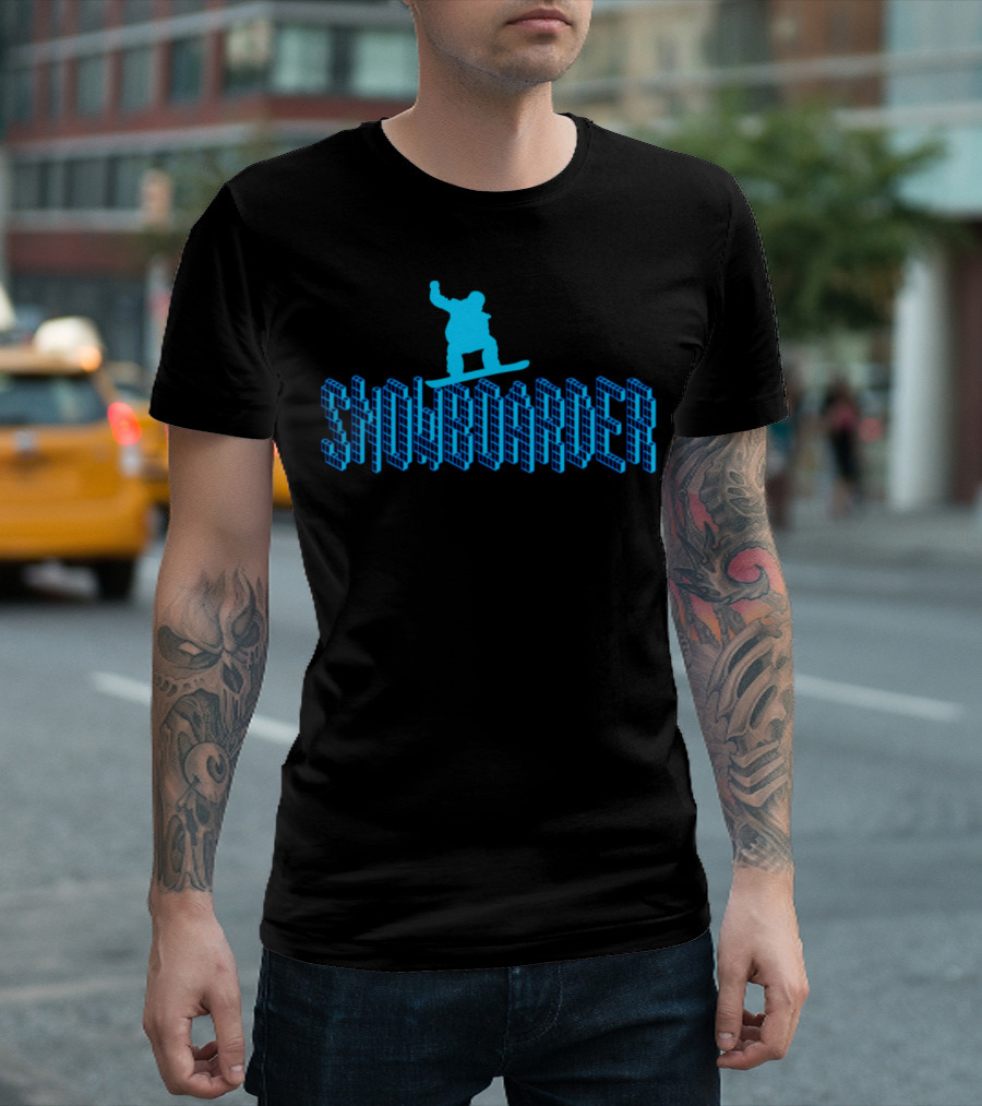 SNOWBOARDER Blue T-Shirt