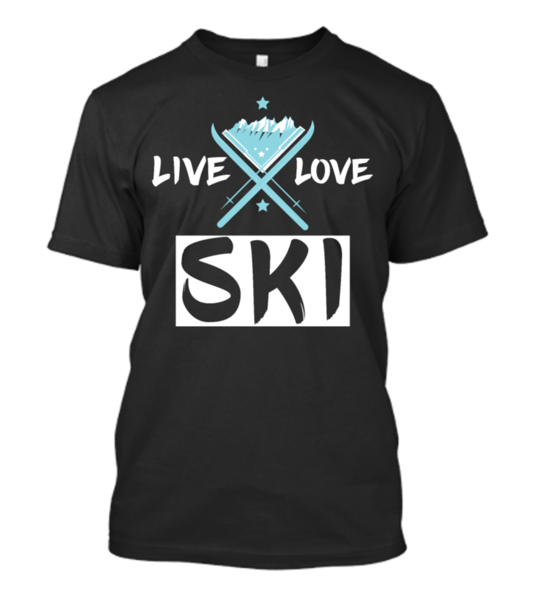 Live Love Ski Cool Ski Lovers T-Shirt