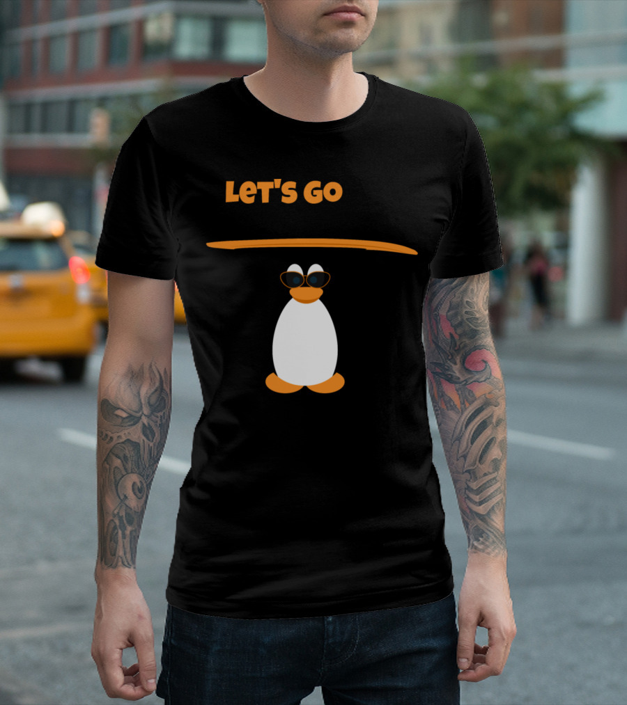 LET'S GO SURFING PENGUIN T-Shirt