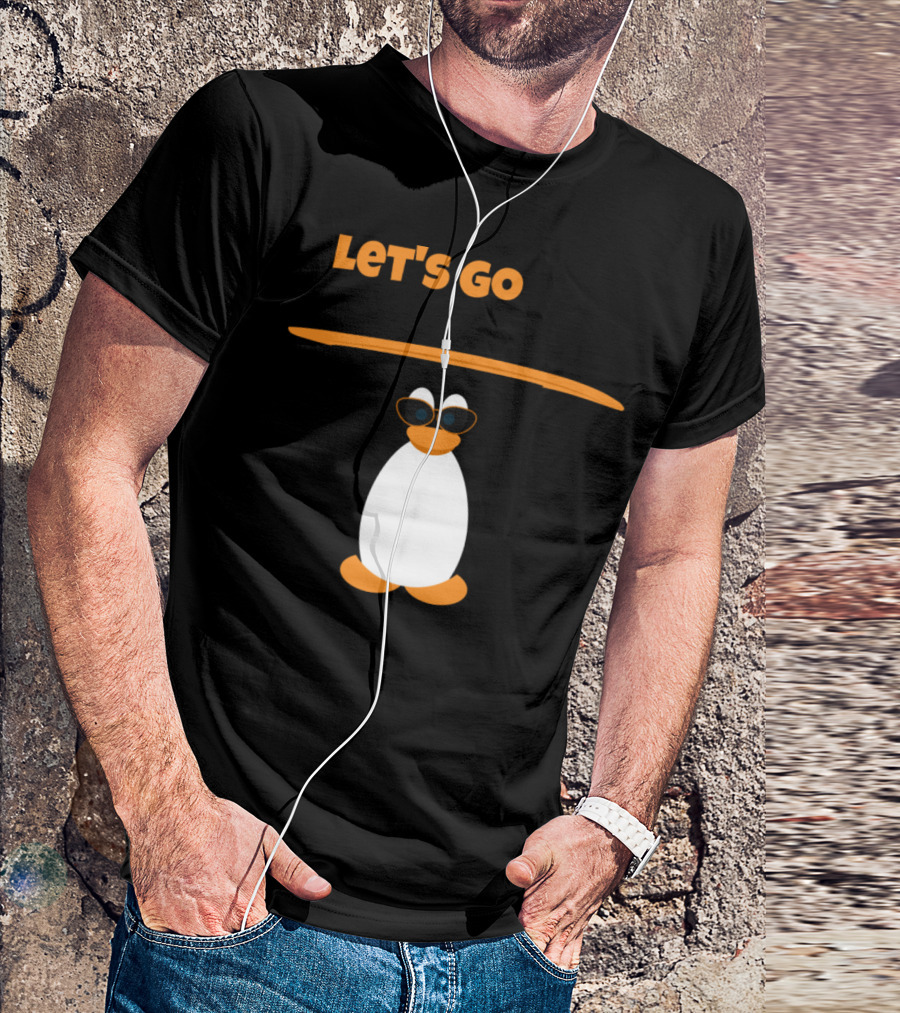LET'S GO SURFING PENGUIN T-Shirt