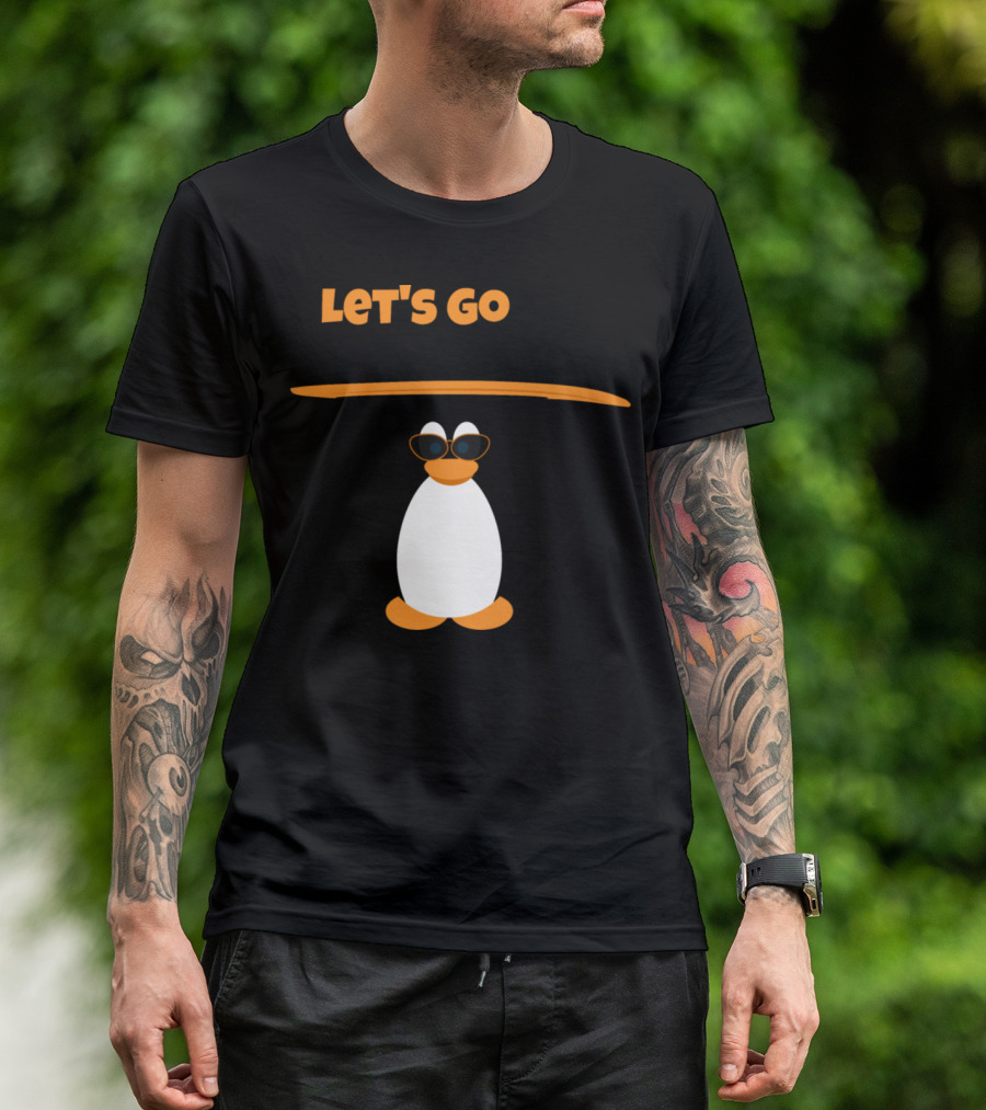 LET'S GO SURFING PENGUIN T-Shirt