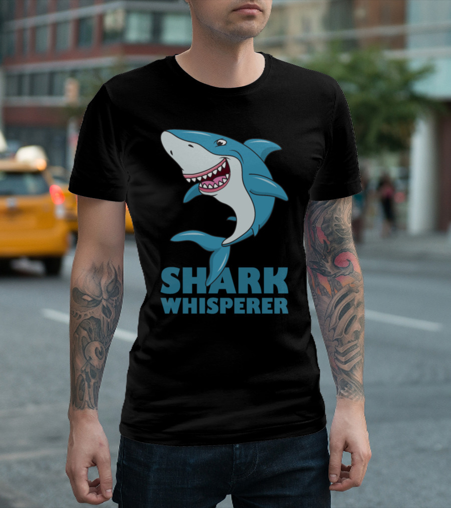 SHARK WHISPERER ش T-Shirt