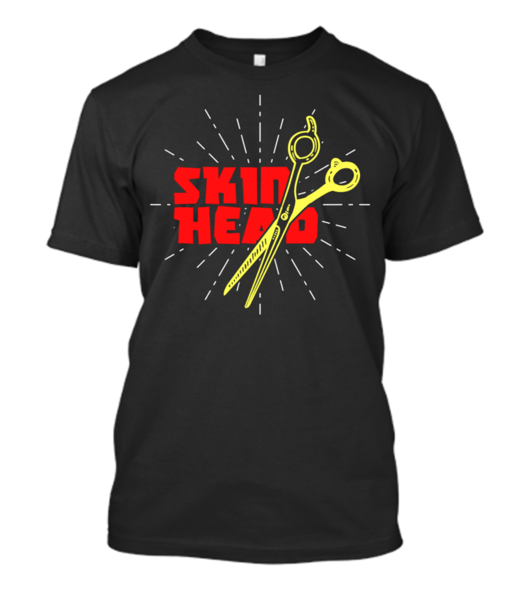 Skin Head Hairdresser Barber Scissors T-Shirt
