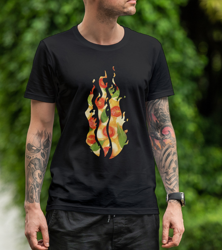 Preston Pizza Tomato Flames T-Shirt