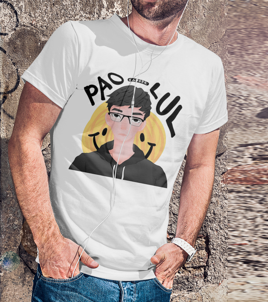 PAO LUL Kanser Anime Character With Smiley Faces T-Shirt