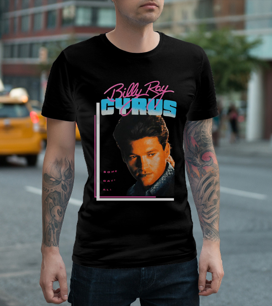 Billy Ray Cyrus 1992 Vintage Some Gave All T-Shirt