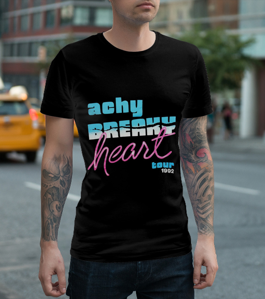 Achy Breaky Heart Tour 1992 Vintage Billy Ray Cyrus Discover Cool T-Shirt