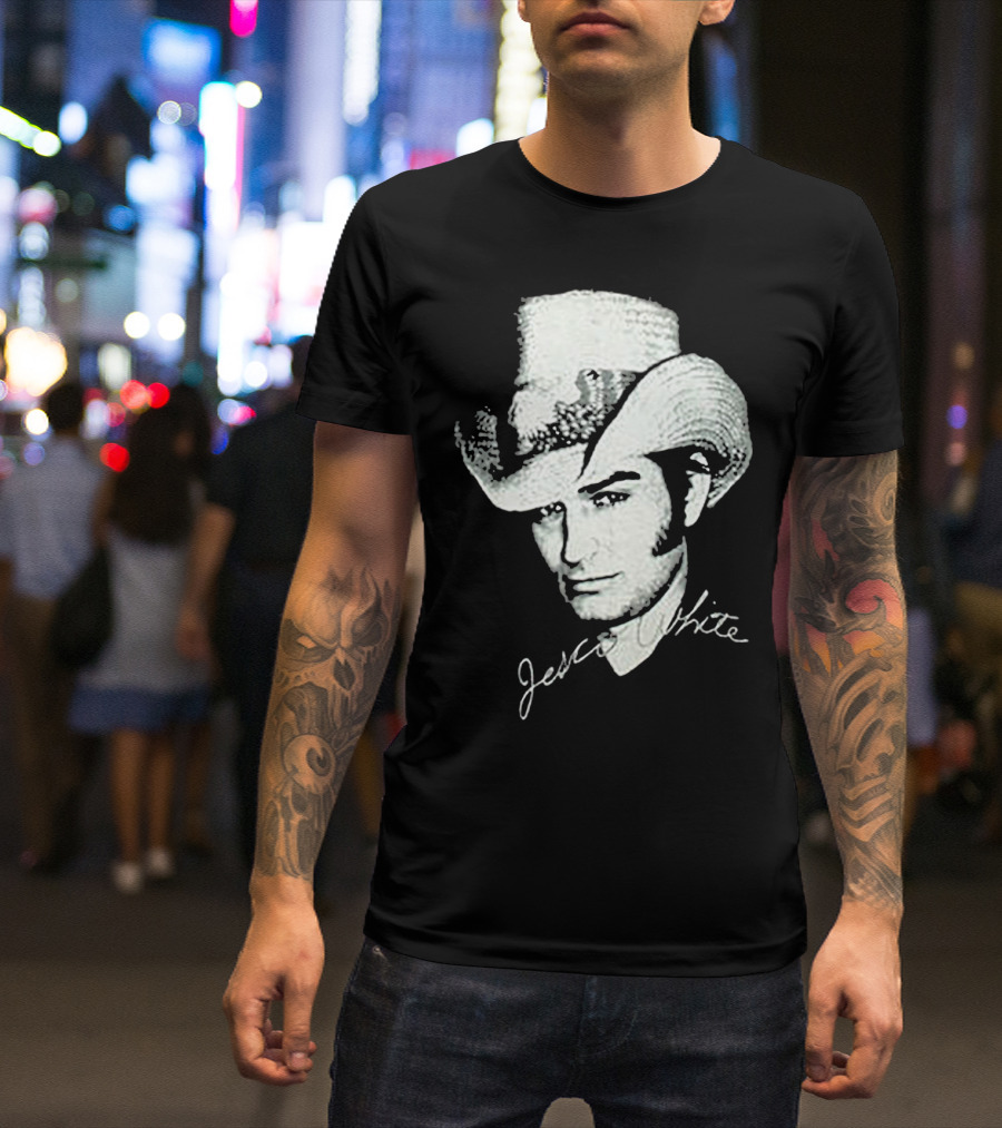 1994 Jesco White Outlaw Dancer Hat Portrait With John Ross T-Shirt