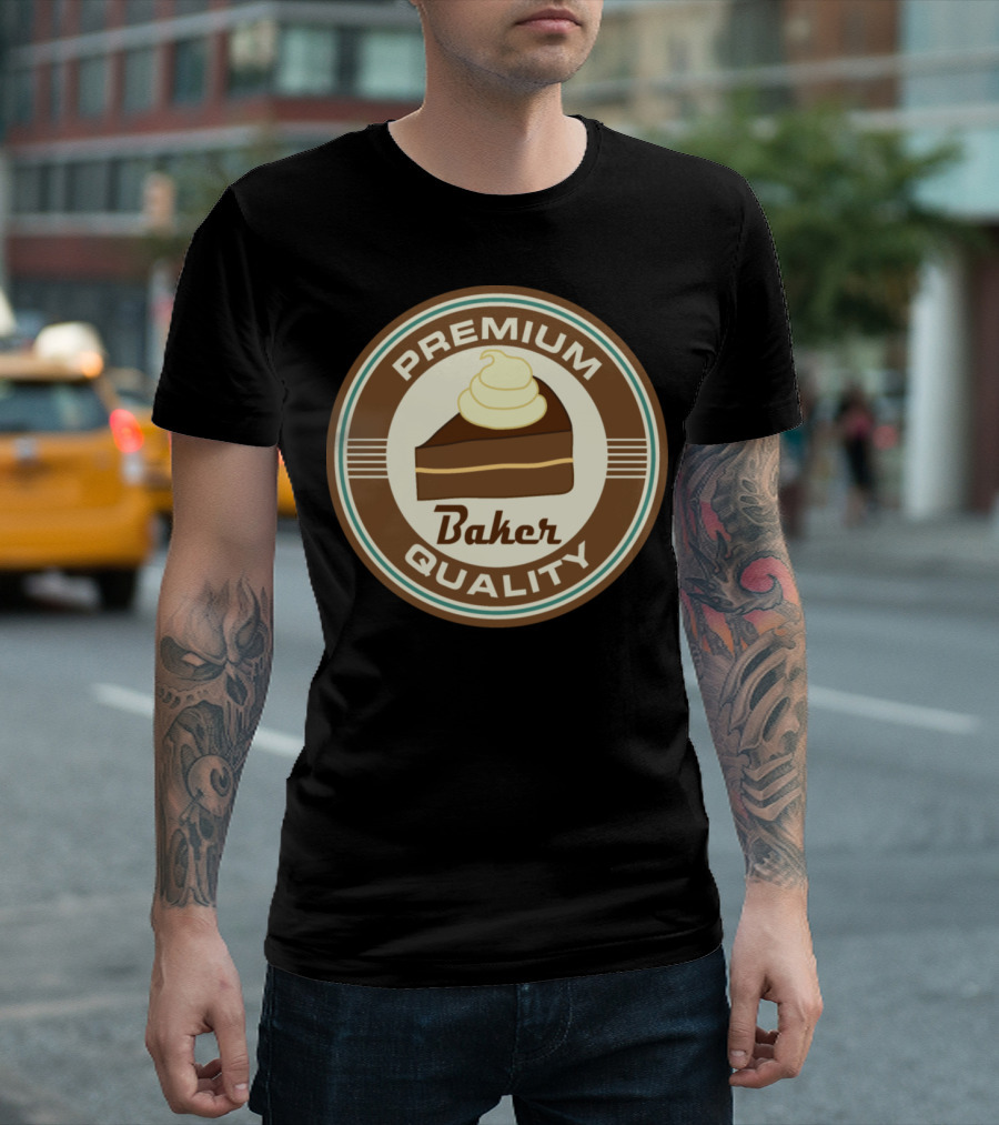 Premium Quality Baker Cake Slice T-Shirt