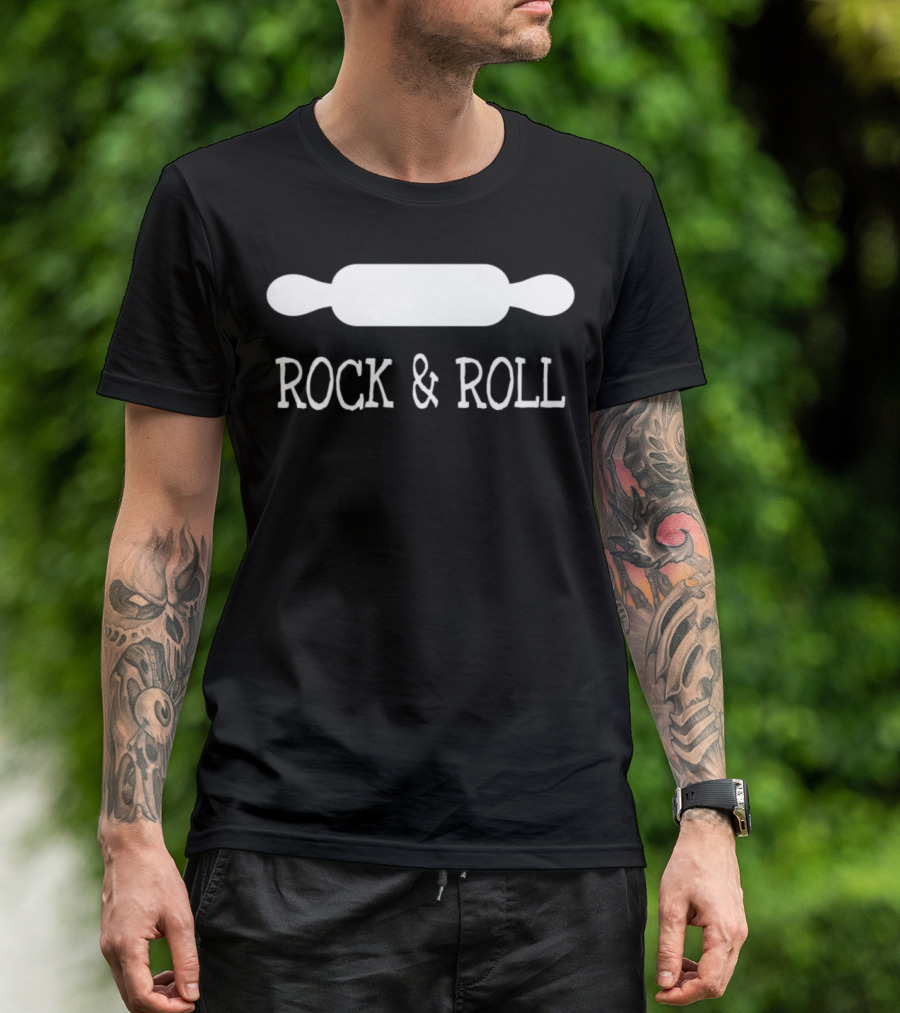 Rock Roll Baking Love Baker Rolling Pin T-Shirt