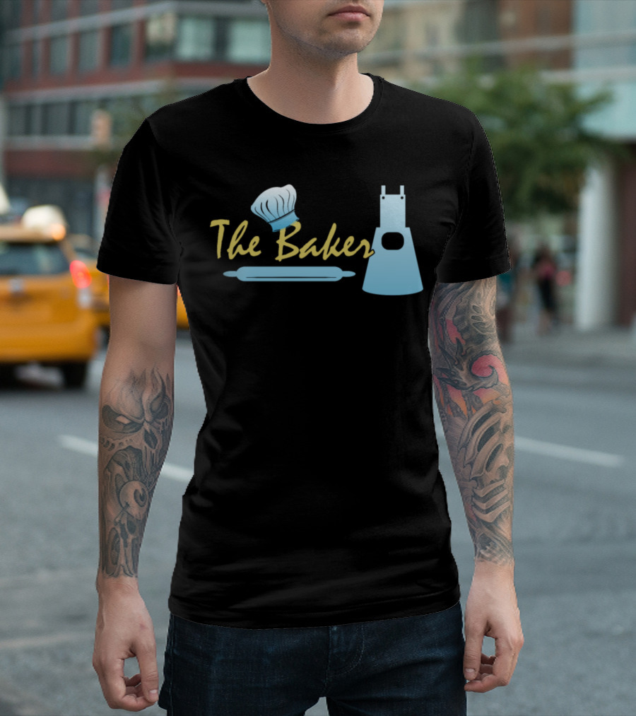 Trending Funny The Baker Chef Hat Rolling Pin Apron T-Shirt