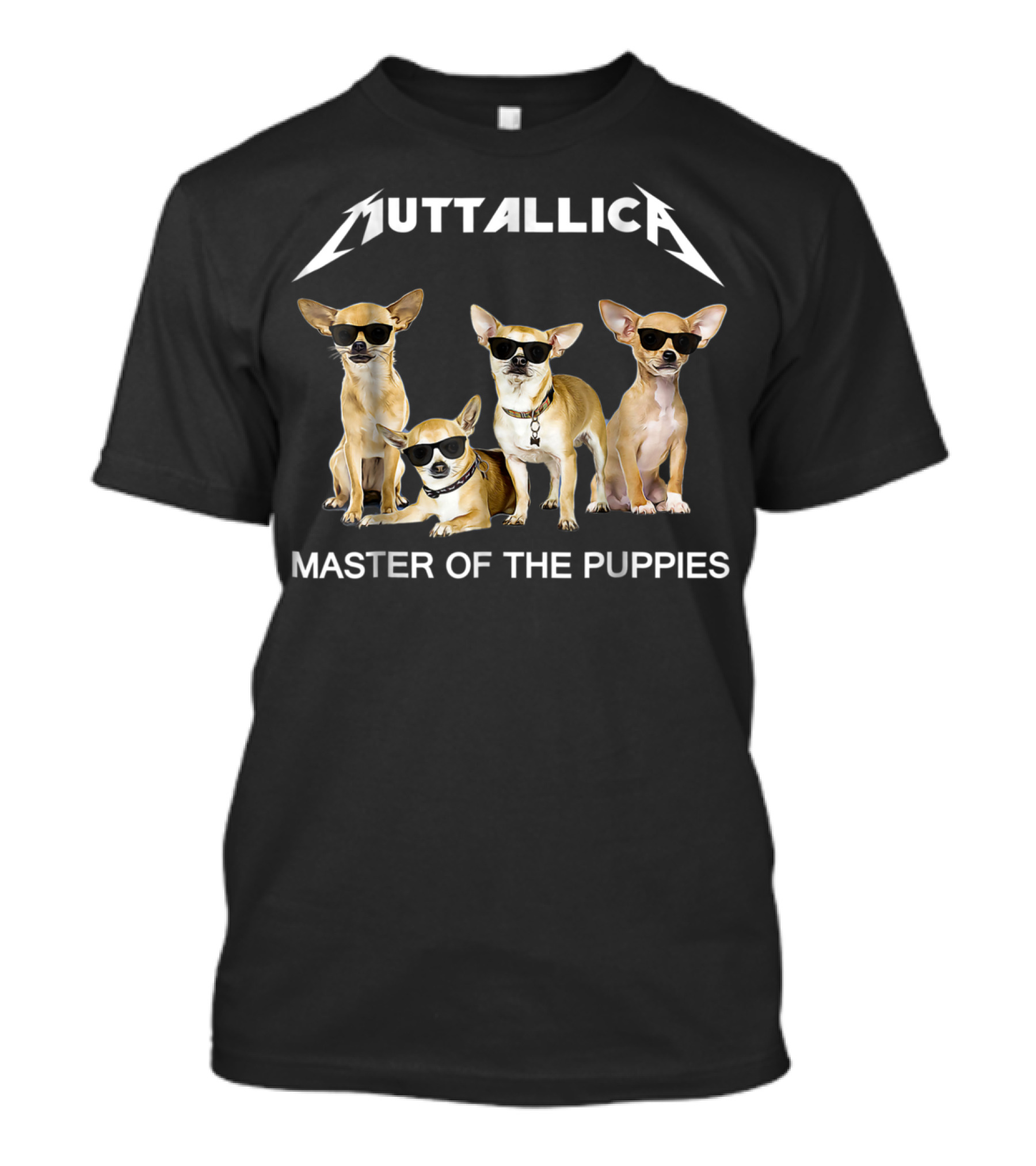 Muttallica Master Of The Puppies Chihuahua T-Shirt