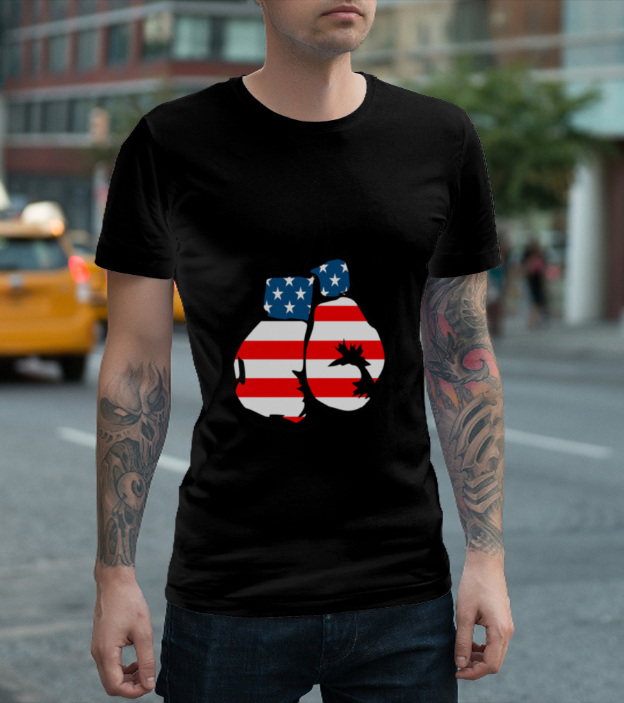 American Flag Boxing Gloves with Eagle T-Shirt