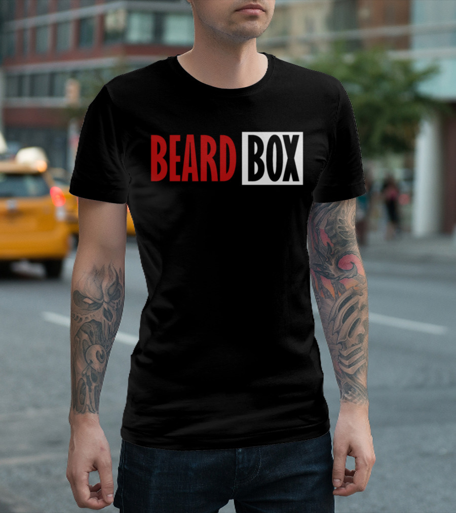 Beard Box Bold Red T-Shirt
