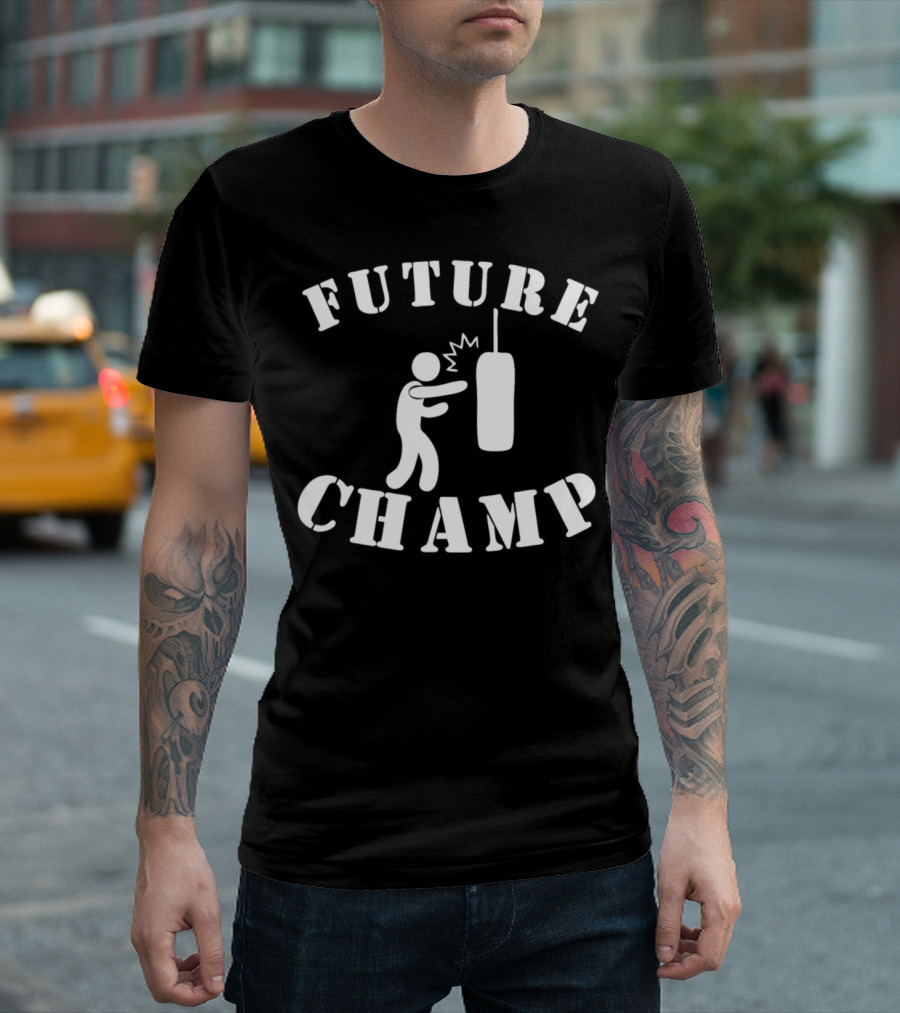 FUTURE CHAMP BOXING TRAINING ICON HITTING HEAVY BAG T-Shirt