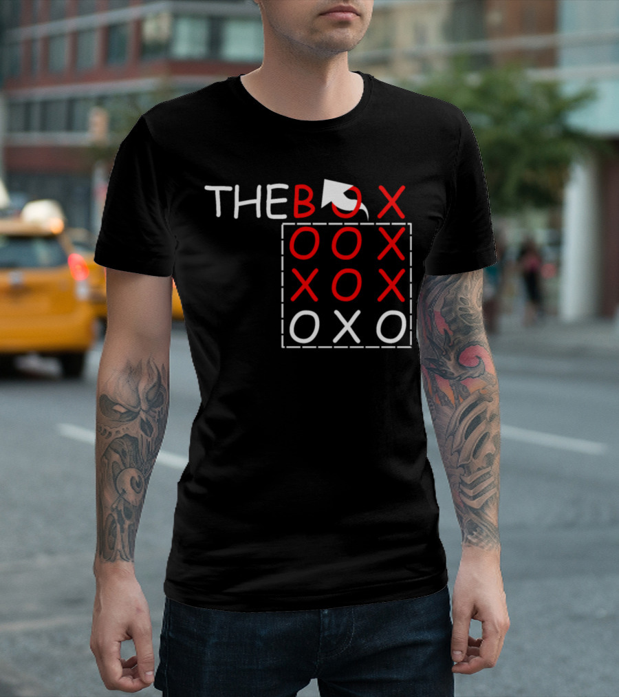 THE BOX Tic-Tac-Toe XOXO Strategy T-Shirt