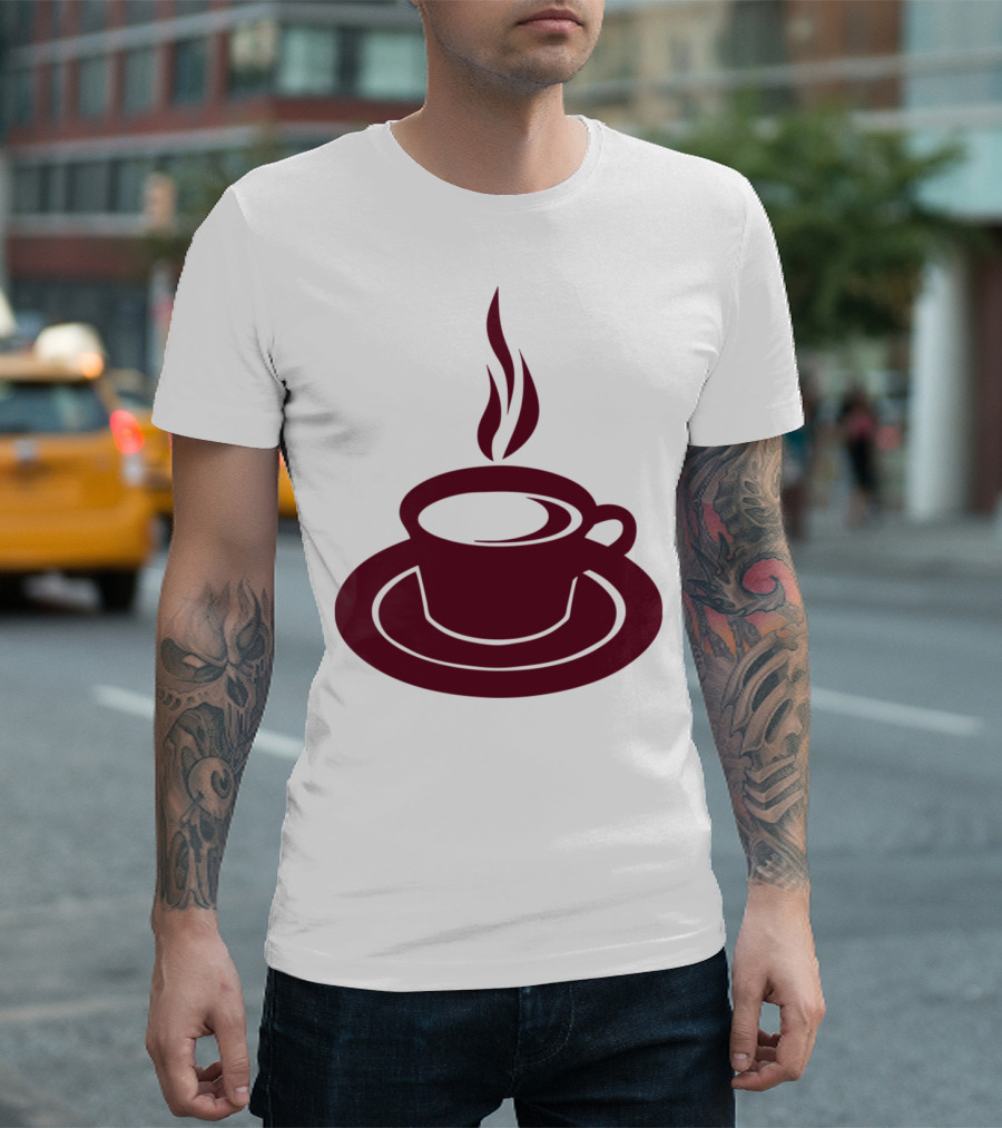 Coffee Cup with Steaming Hot Smoke T-Shirt