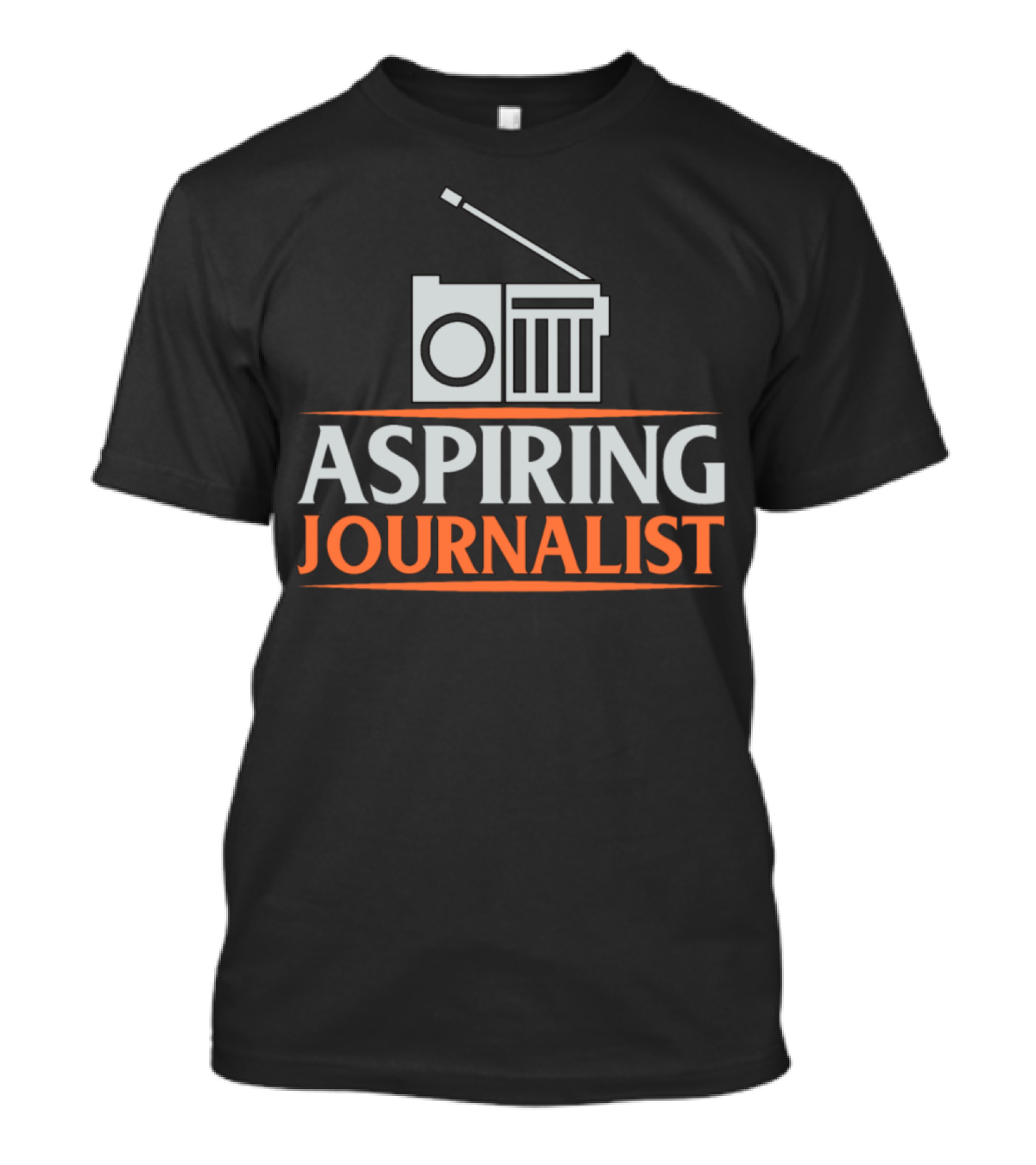 Aspiring Journalist Radio Icon For Journalism Enthusiasts T-Shirt