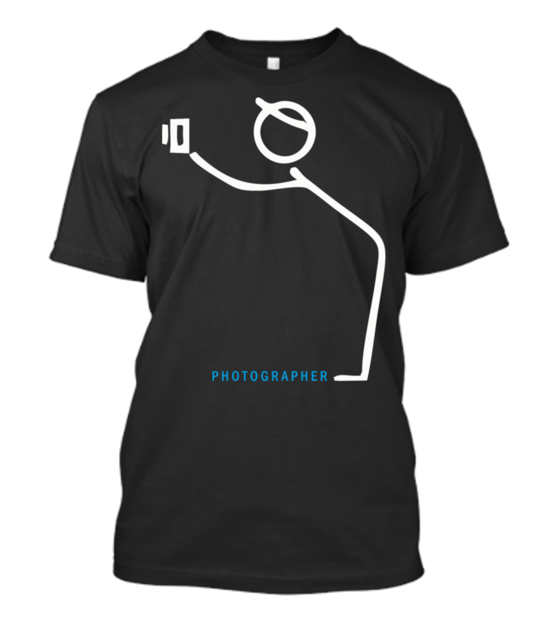 Photographer Man Is Potret Stick Figure Camera T-Shirt
