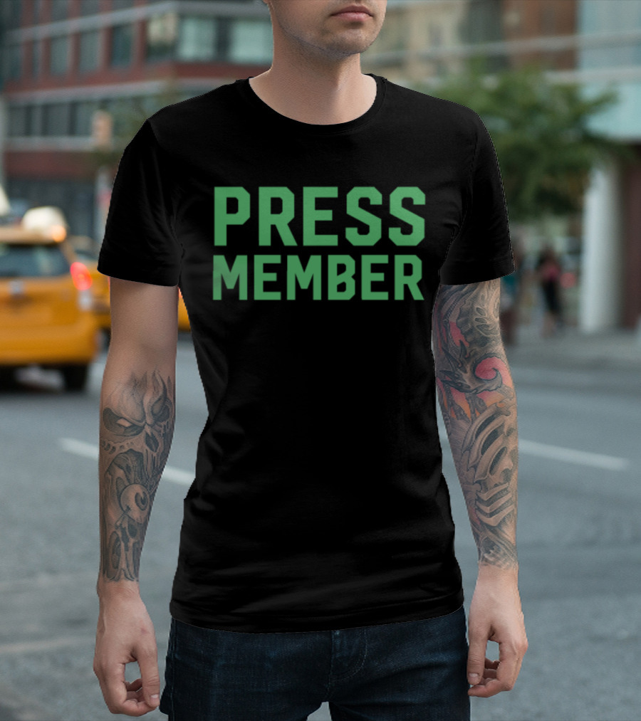 Press Member Reporter Author Journalist Texter T-Shirt