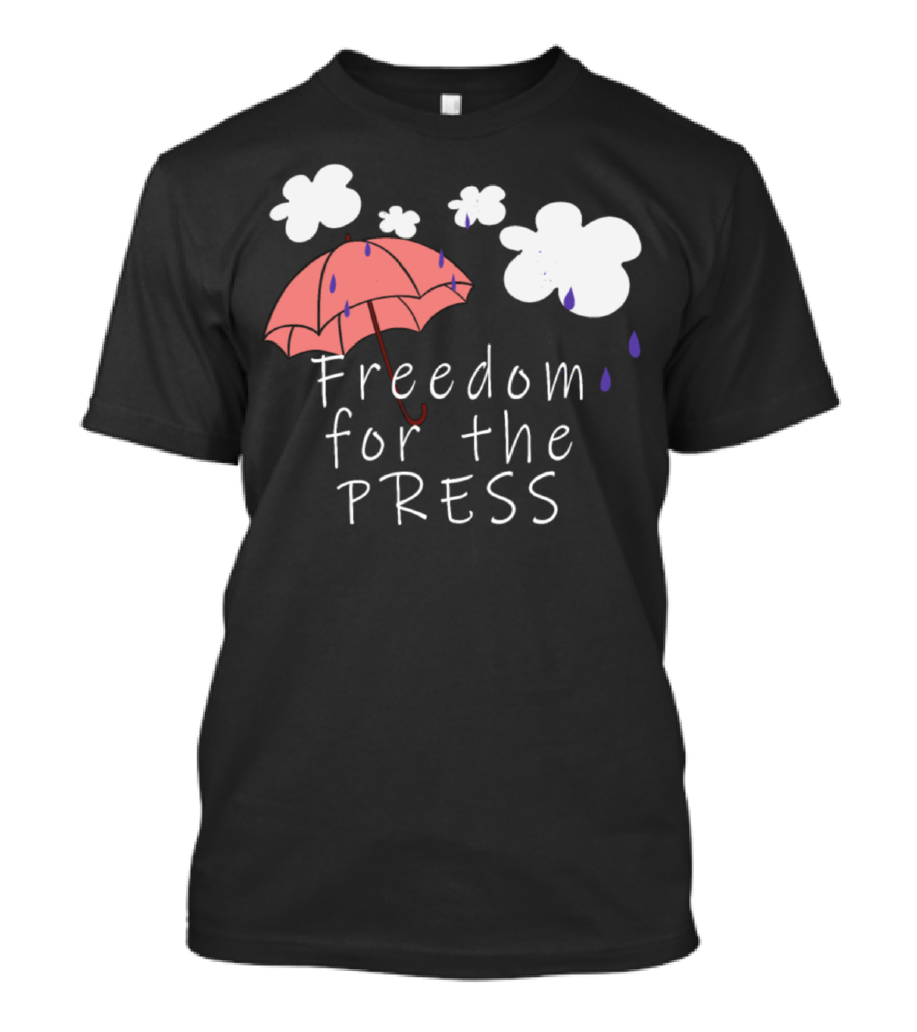 Freedom For The Press Umbrella T-Shirt