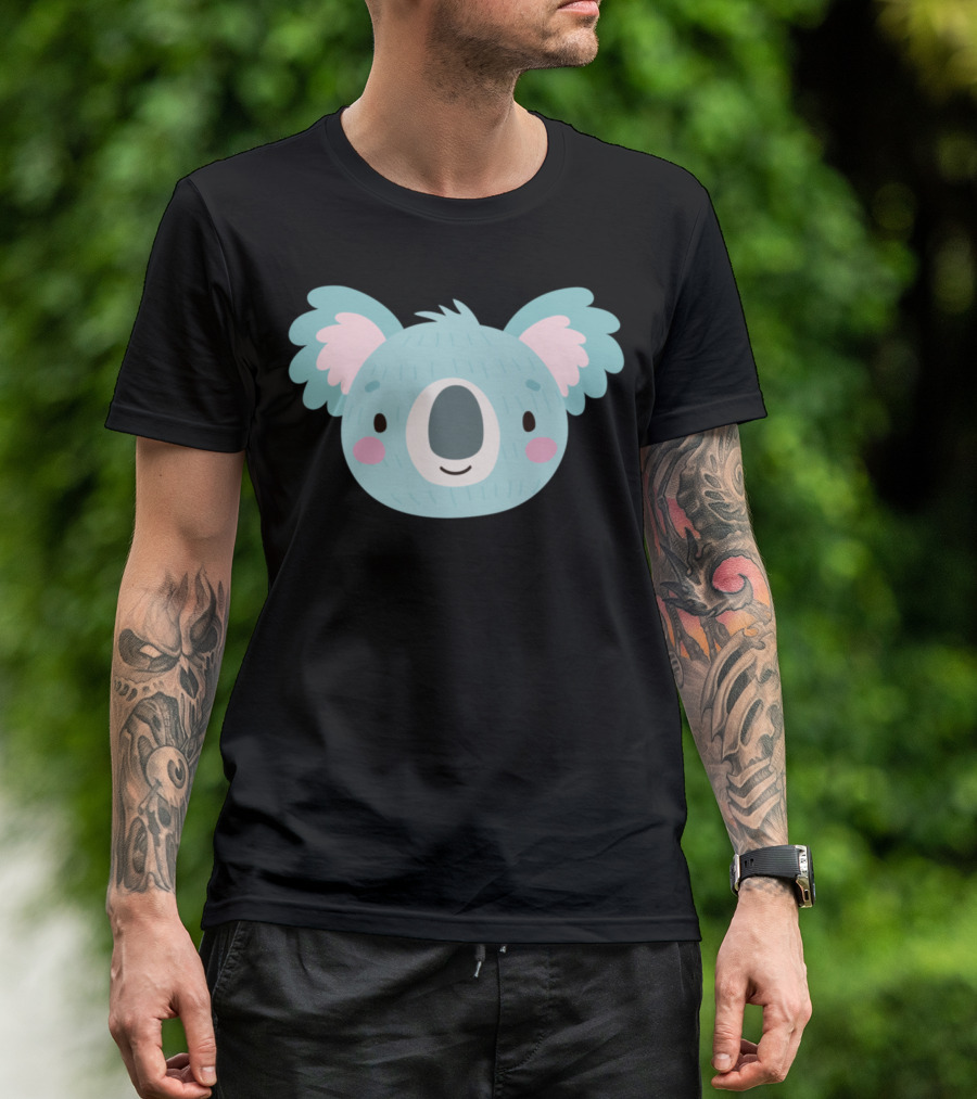 Happy Koala Head Smiling Face T-Shirt