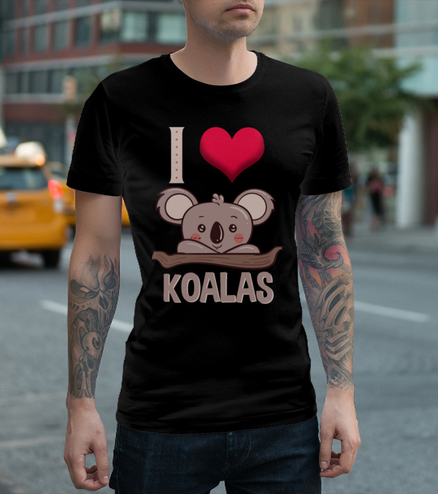 I Heart Koalas Cute Koala T-Shirt