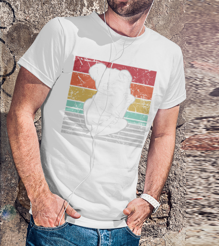 Koala Q Koalas Forest Vintage Striped T-Shirt
