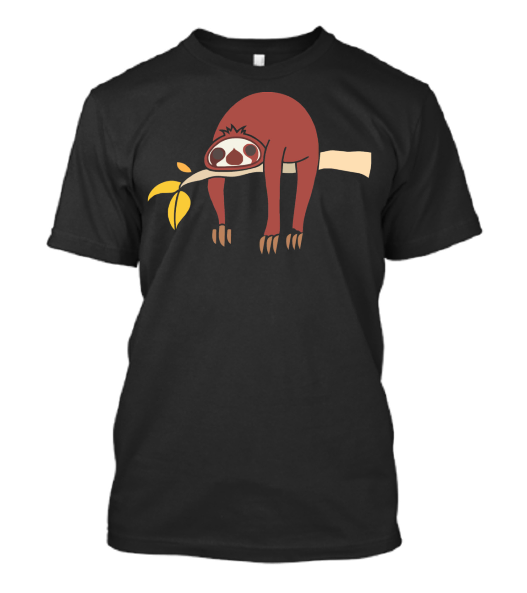 Koala Is Tired Hanging On A Branch With Yellow Leaf T-Shirt
