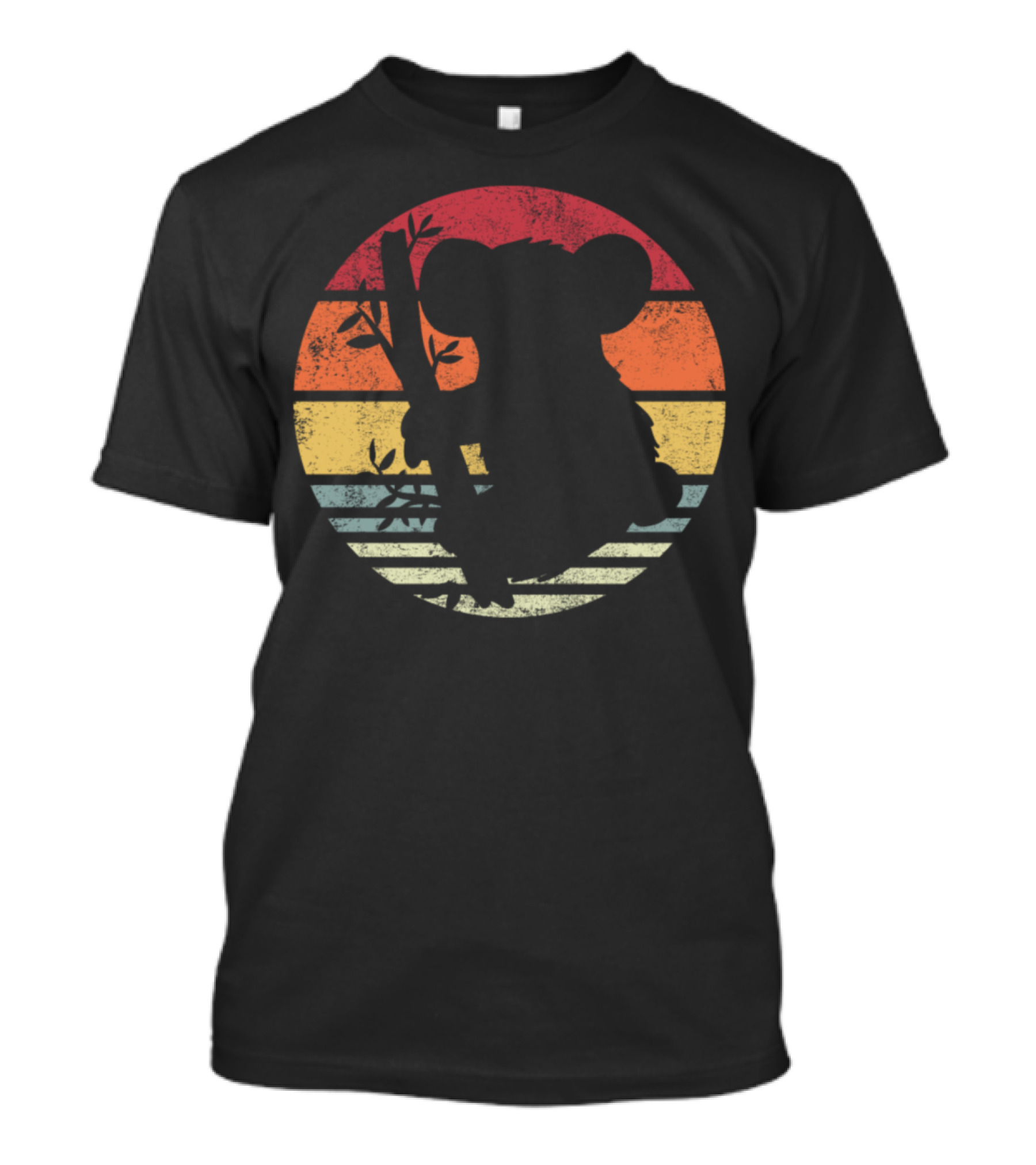 Koala Koala Beareefng Retro Silhouette Sunset T-Shirt