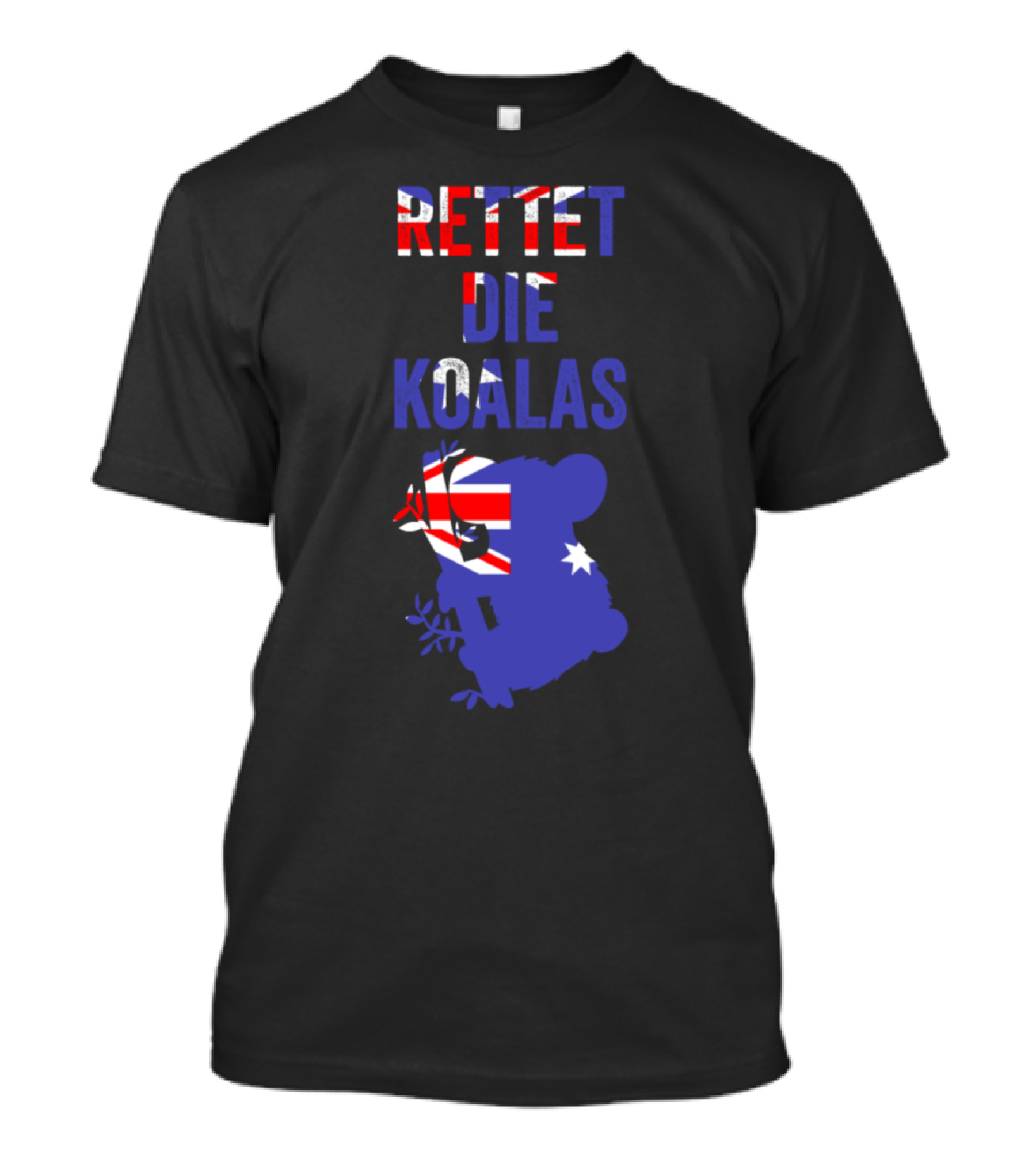 RETTET DIE KOALAS Australian Flag Koala T-Shirt