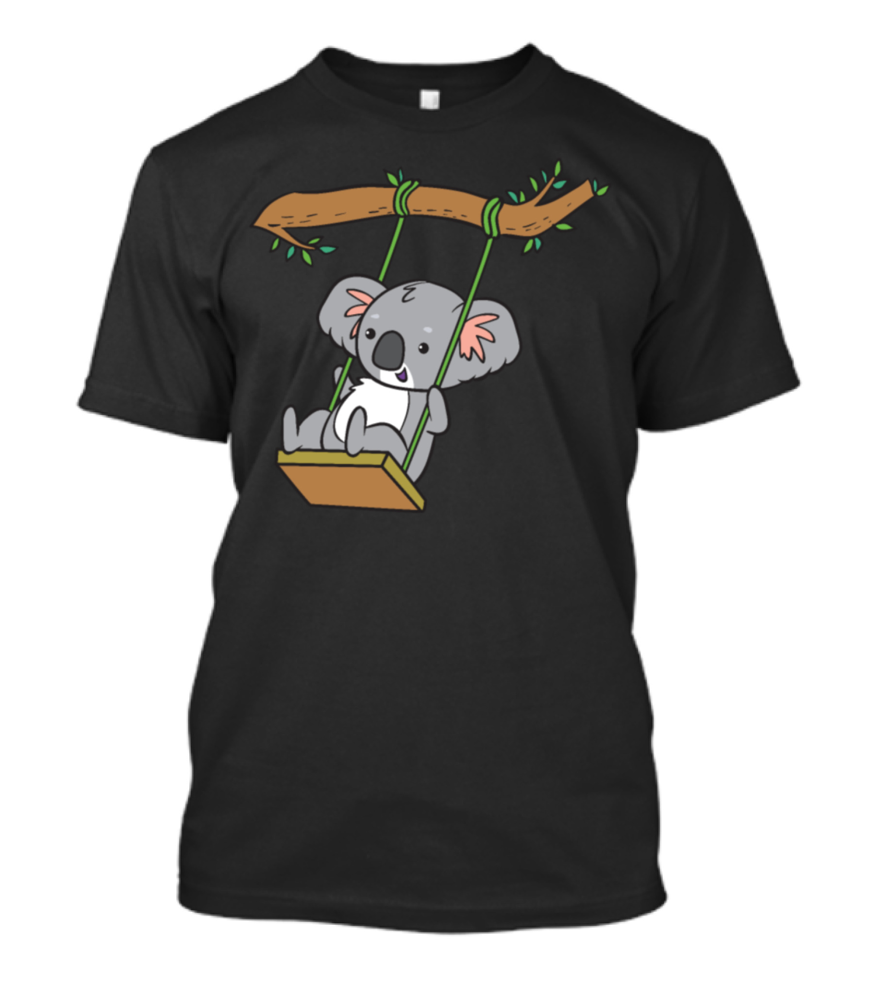 Koala On A Swing Hanging From A Tree Limb T-Shirt