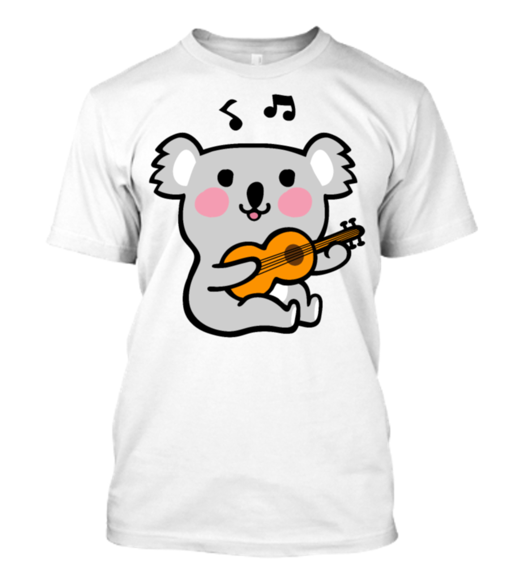 Koala Playing Guitar With Music Notes T-Shirt