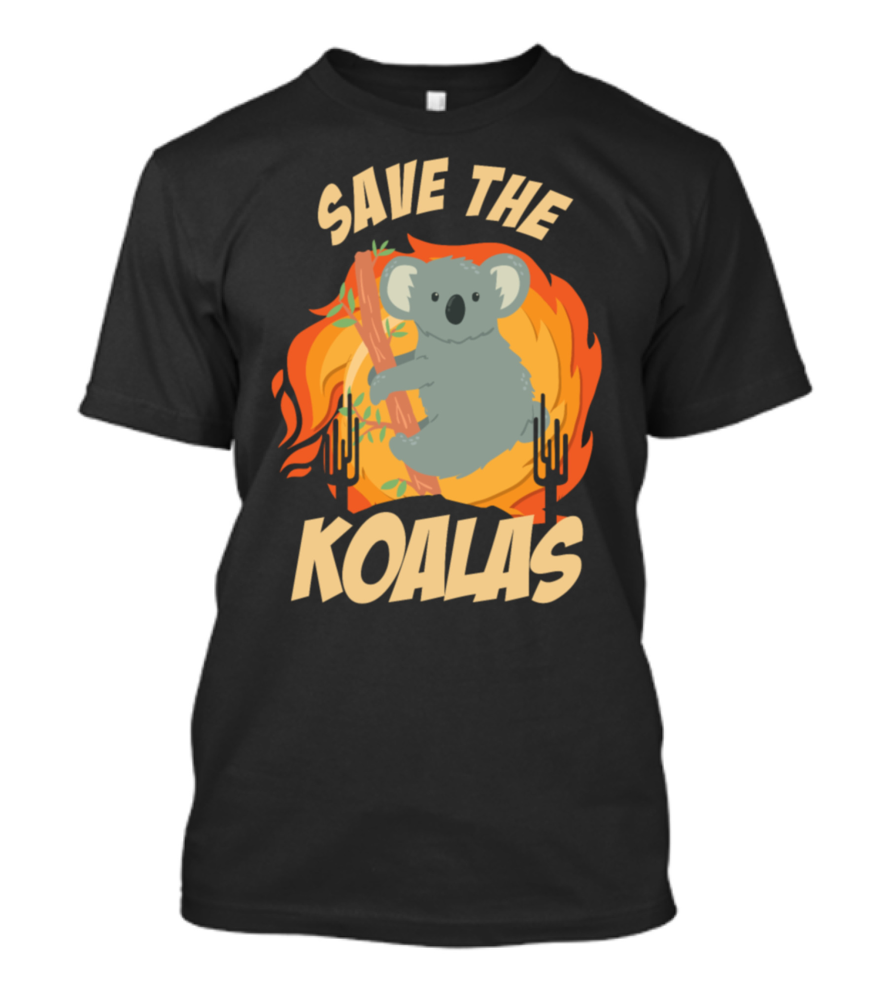 Save The Koalas Rainforest Fire Conservation T-Shirt