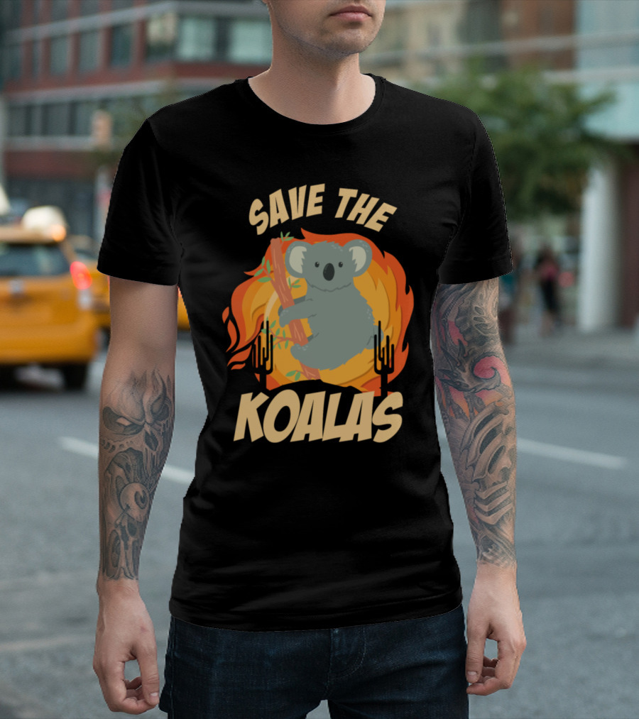 Save The Koalas Rainforest Fire Conservation T-Shirt