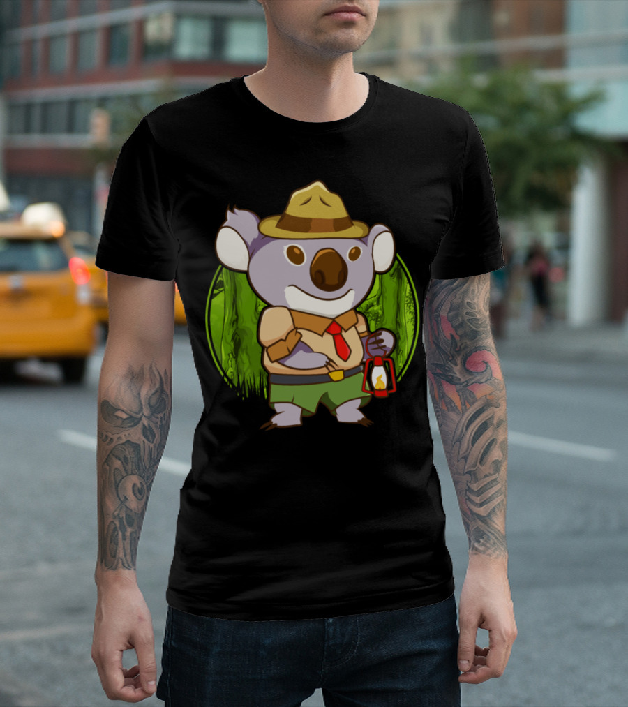Koala Ranger Scout Lantern Adventure T-Shirt