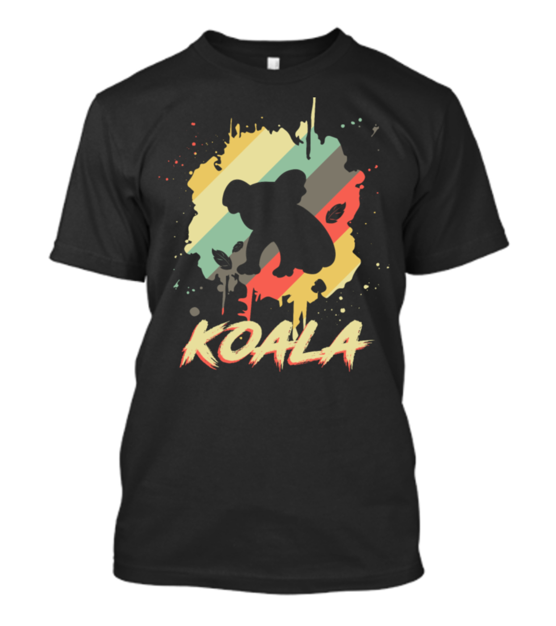 Koala Retro Koalas Australia Vintage Stripes T-Shirt