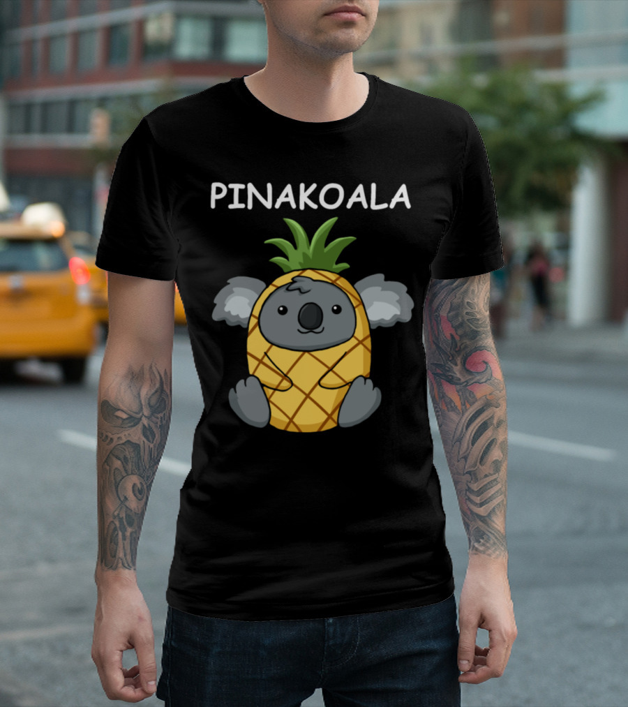Pinakoala Funny Koala Pineapple Mashup T-Shirt