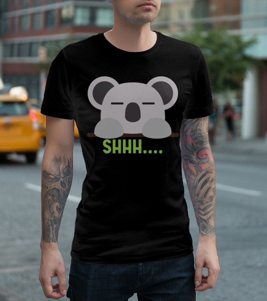 Shhh Sleeping Koalaqwuos T-Shirt