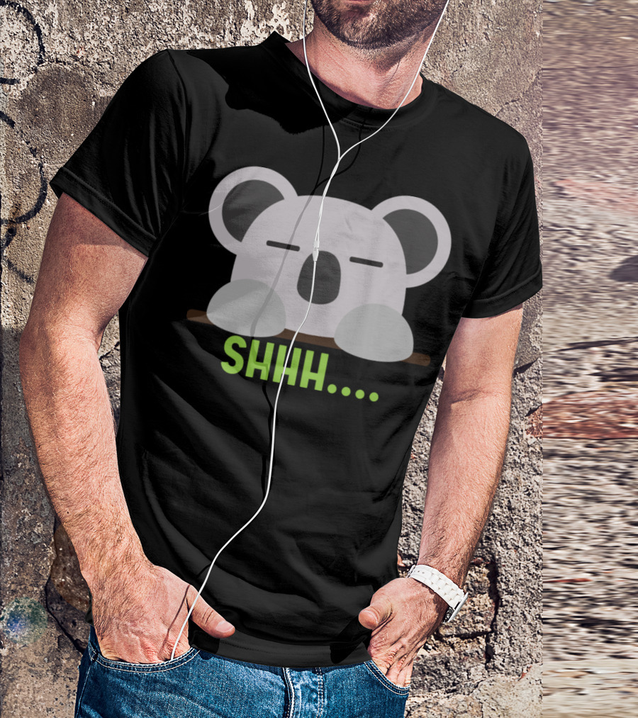 Shhh Sleeping Koalaqwuos T-Shirt