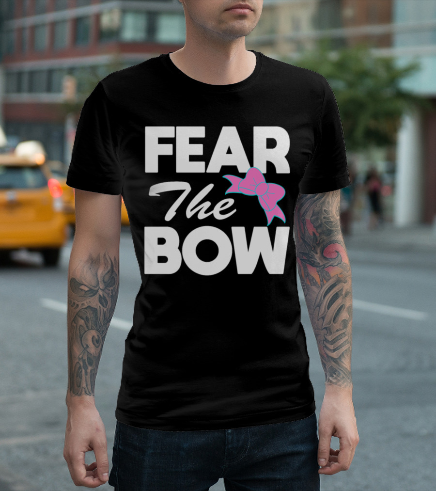 Fear The Bow Cute Cheerleading Bow T-Shirt