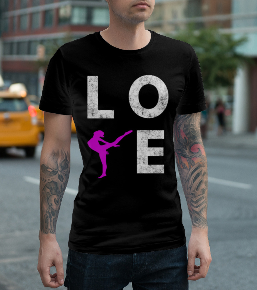 LOVE Dance Ballet Silhouette for Dancers and Ballet Lovers T-Shirt