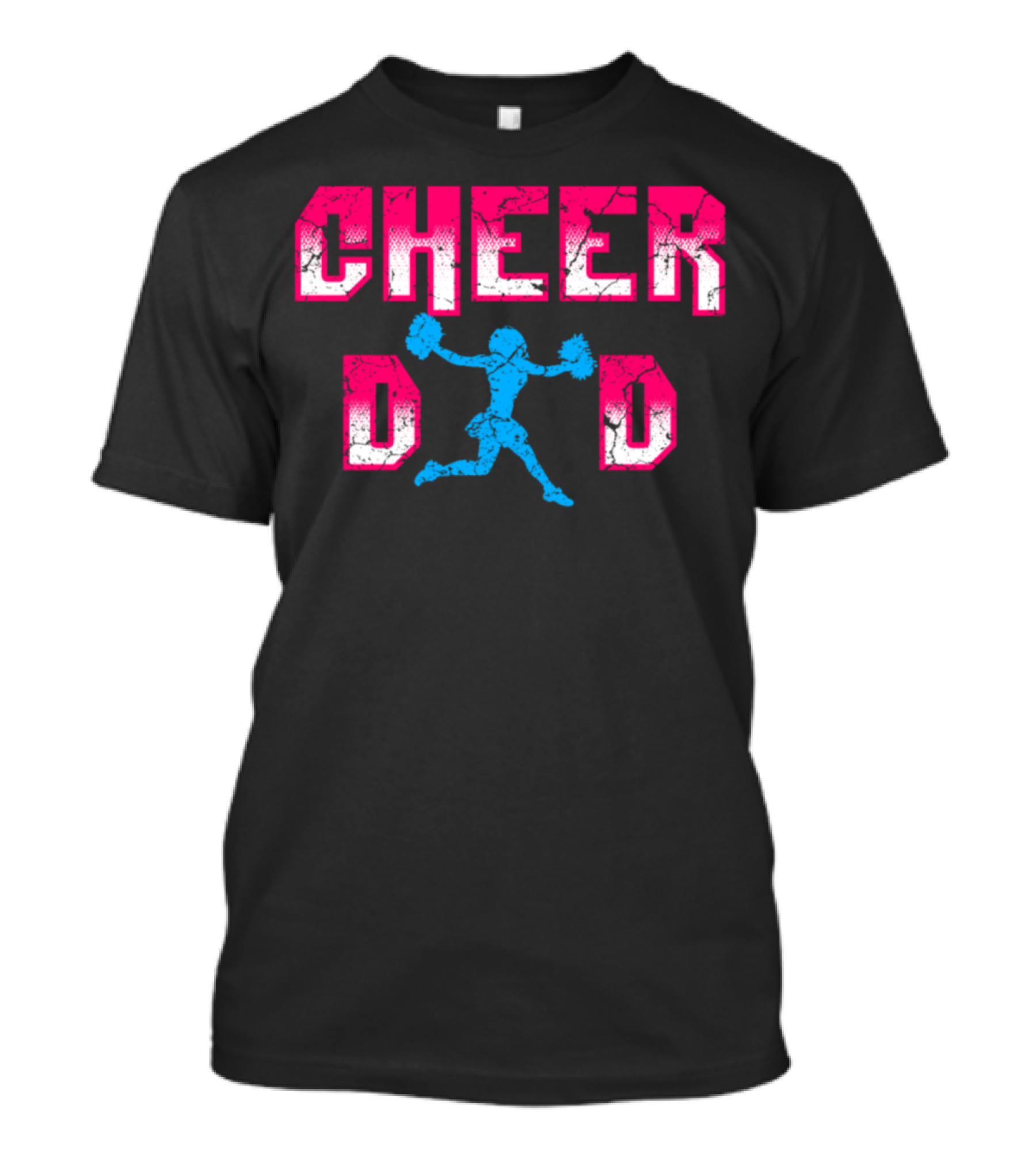 Cheerleading Cheer Dad Highschool Pom-Pom Spirit T-Shirt