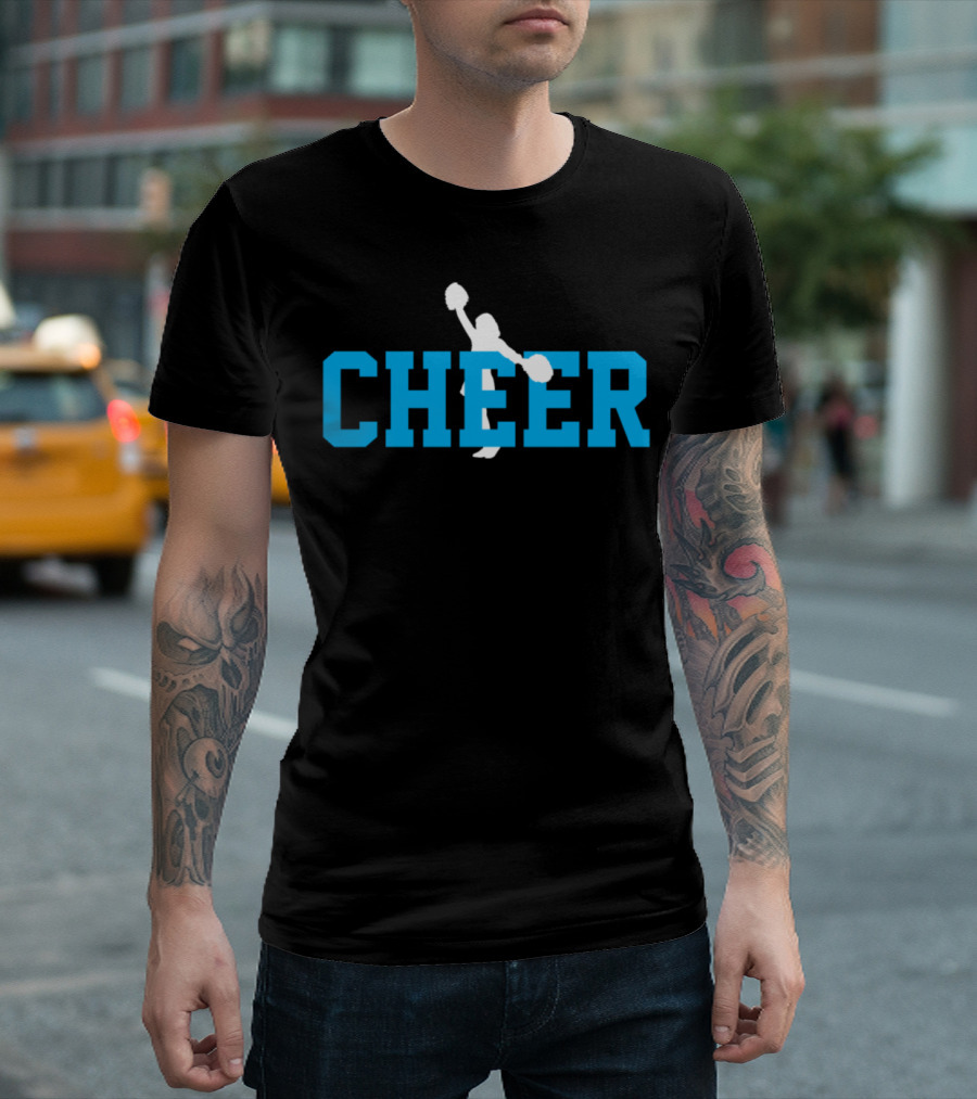 Cheerleading Cheerleader Cheer Pom Poms Football Spirit T-Shirt