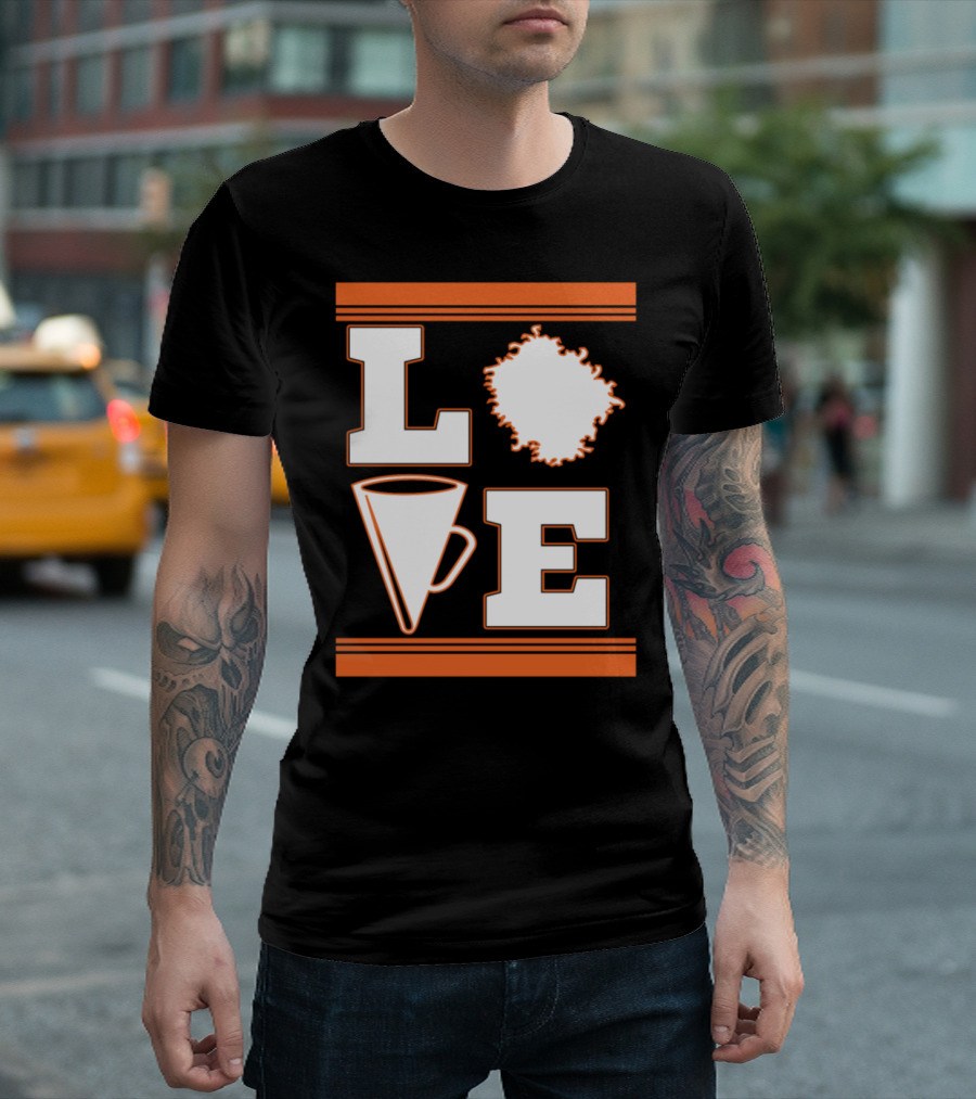 LOVE Cheerleading Perfect Megaphone Pom Pom T-Shirt