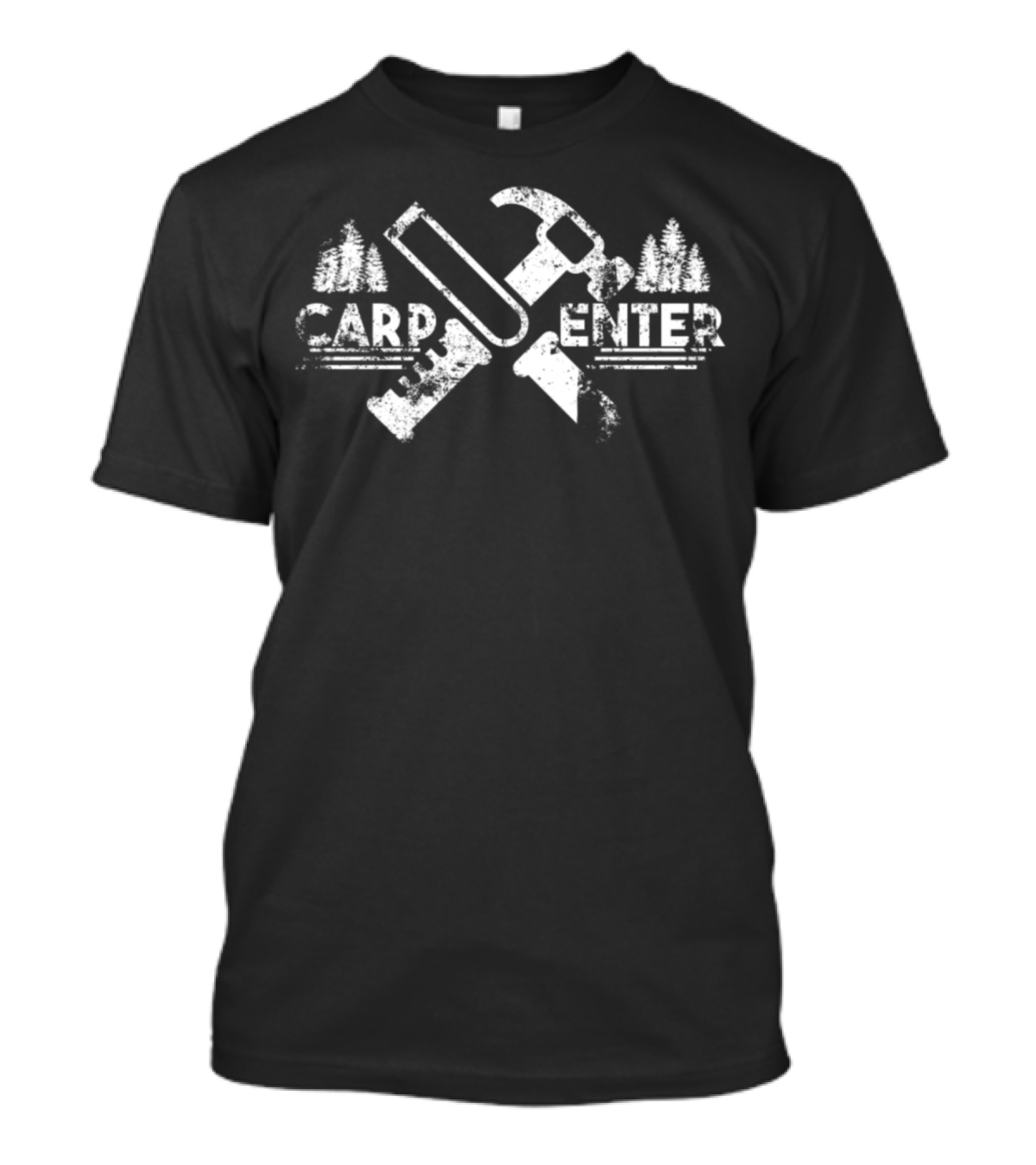 Carpenter Joiner Hammer Saw Trees T-Shirt