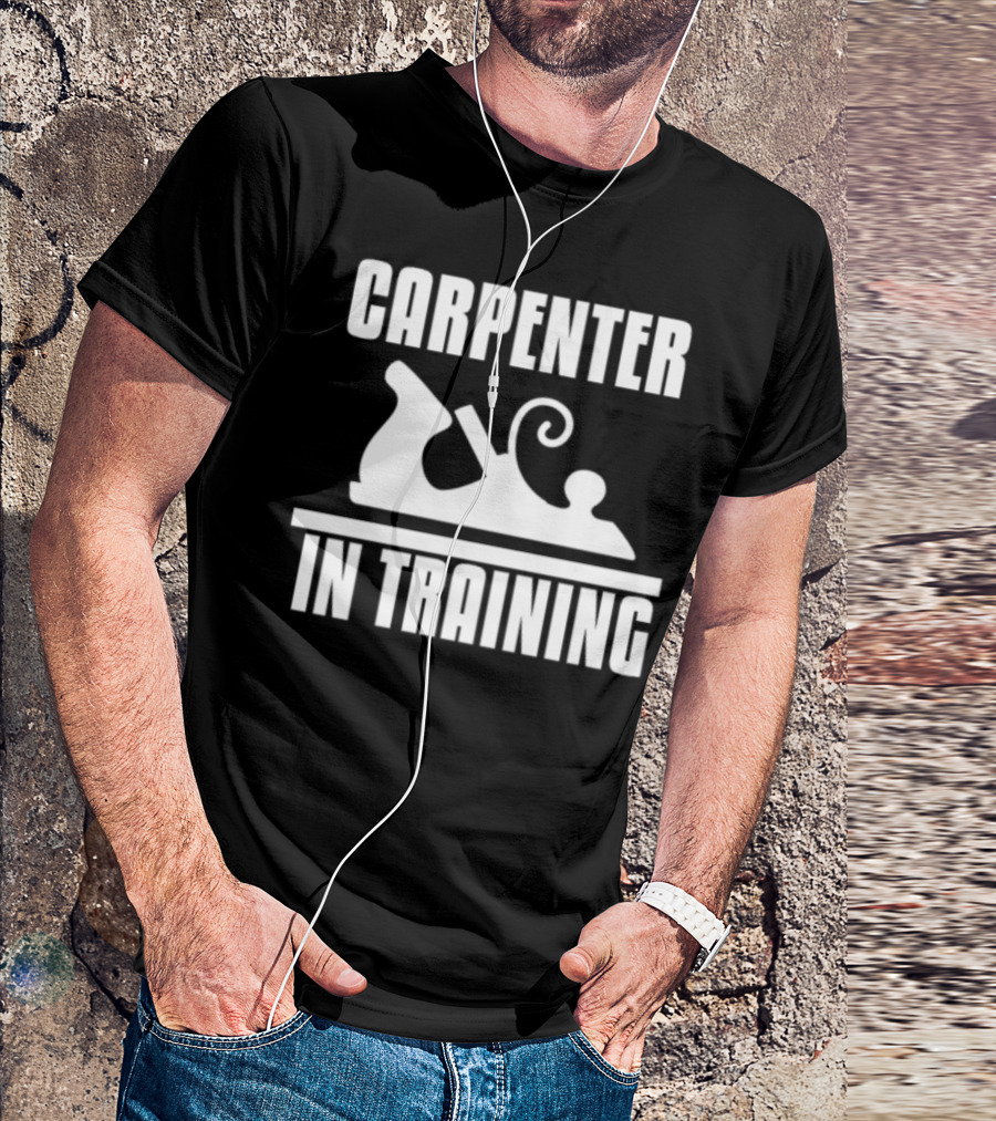 Carpenter In Training With Woodworking Plane T-Shirt