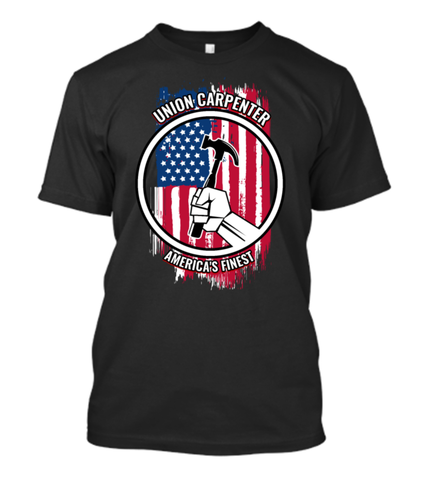 Union Carpenter America's Finest Flag Hammer Fist T-Shirt