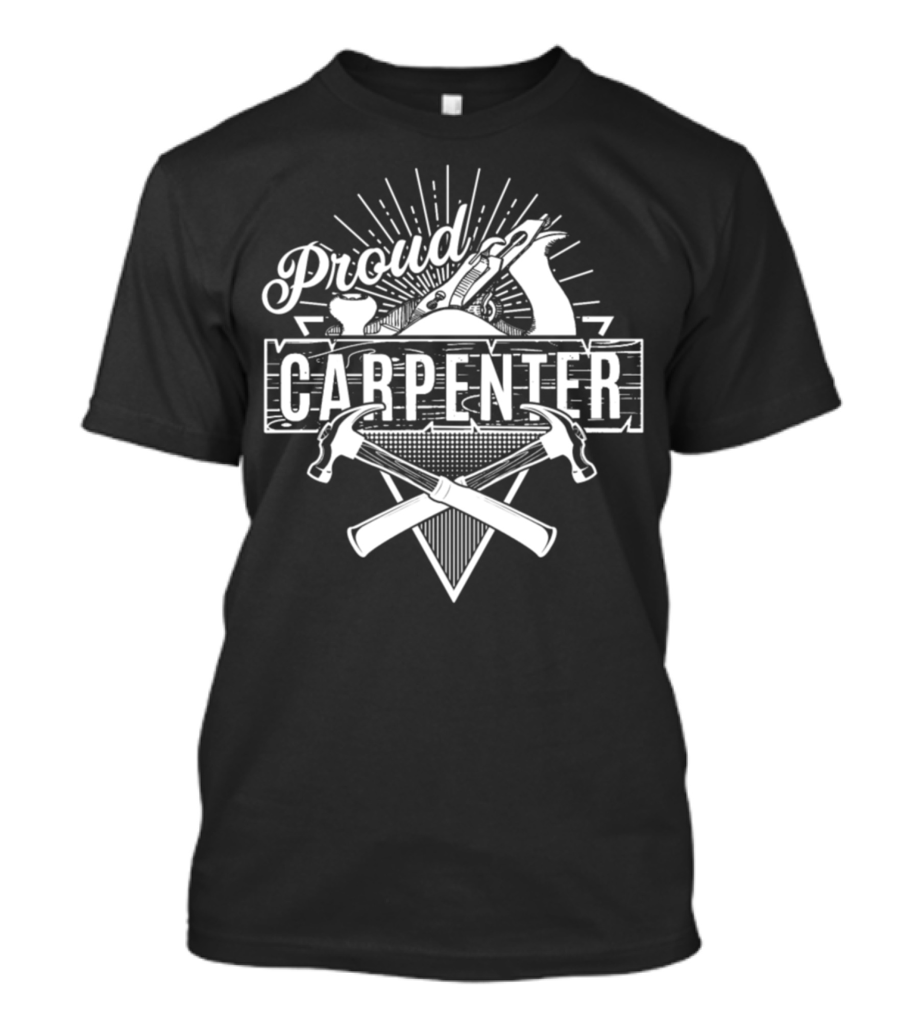 Proud Carpenter Skull Hammers And Tools T-Shirt