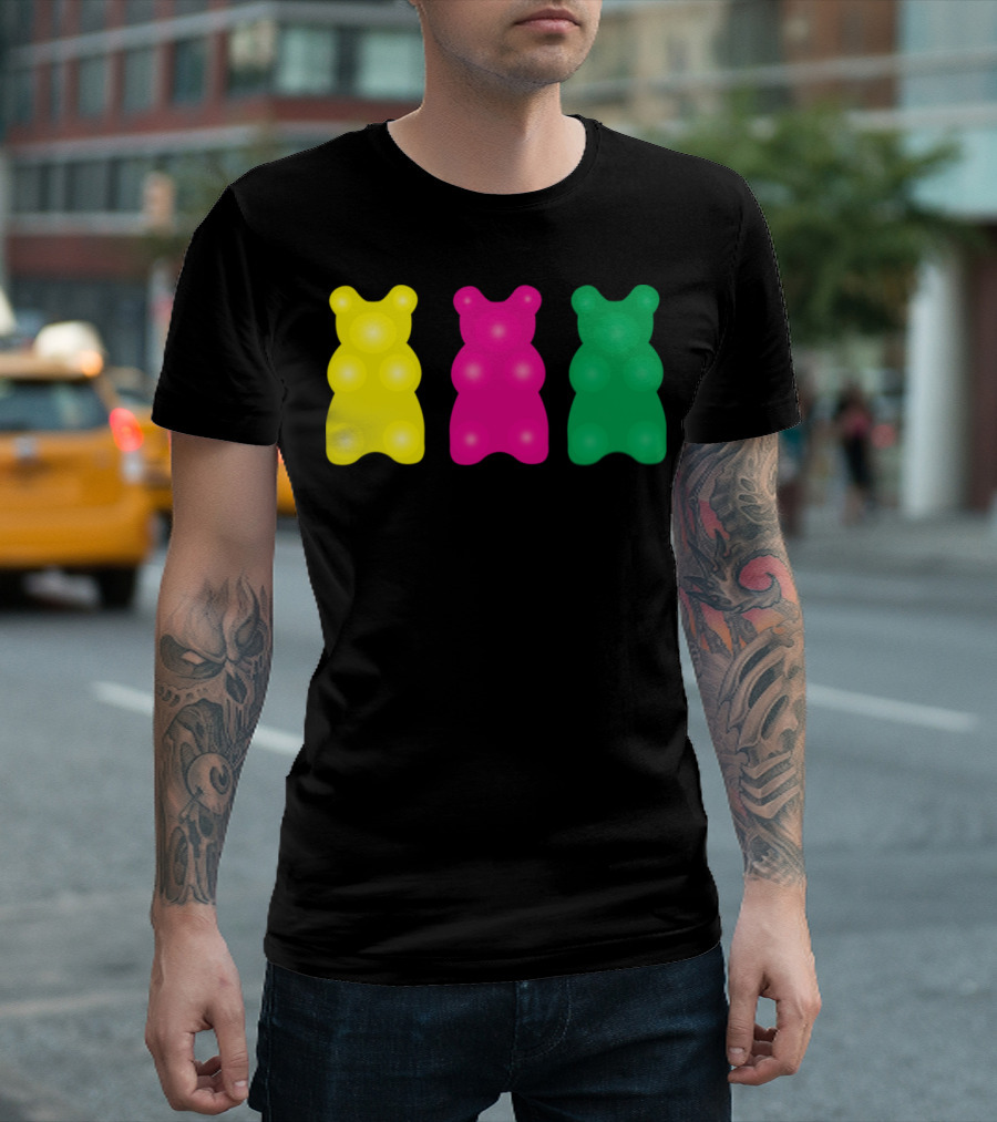 3 Colorful Gummy Bears T-Shirt